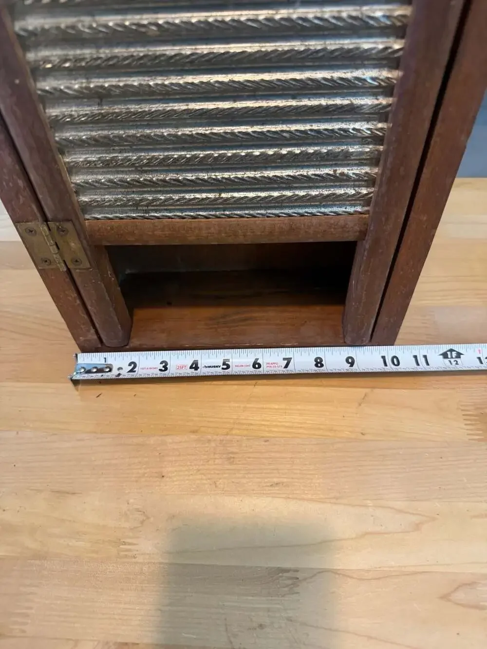Vintage Dubl Handi Columbus Washboard Wall Mounted Cabinet Storage Box